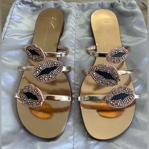 Giuseppe Zanotti Embellished Sandals Size 39 (US 8)